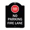 Signmission Do Not Enter No Parking Fire Lane W/ Graphic Heavy-Gauge Aluminum Sign, 24" x 18", BW-1824-24149 A-DES-BW-1824-24149 - alternate 1